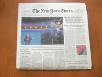 2020 OCTOBER 23 NEW YORK TIMES-TRUMP AND BIDEN DIVERGE SHARPLY IN VISIONS FOR US