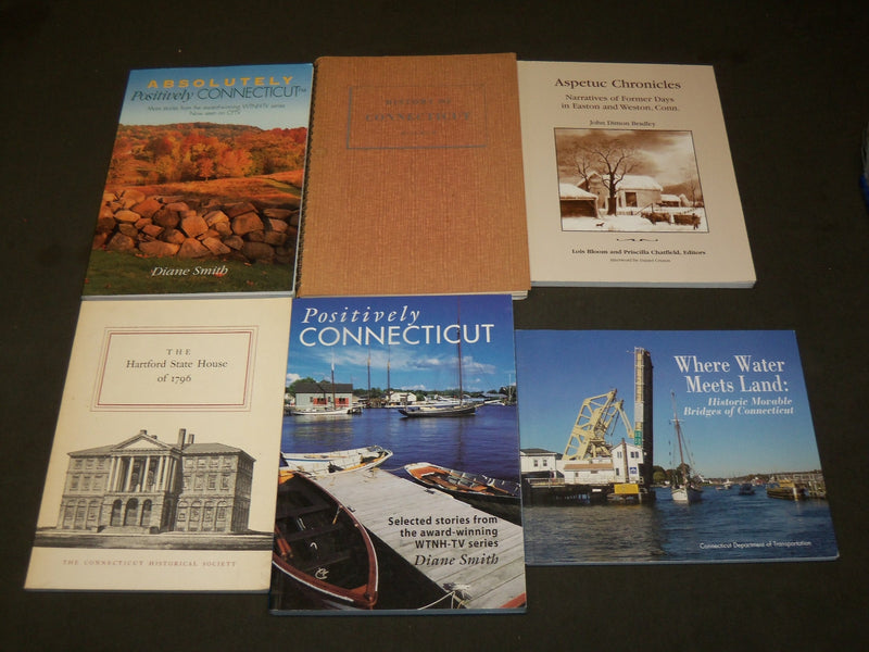 ASSORTED CONNECTICUT & NEW ENGLAND BOOK LOT OF 24 - R 906