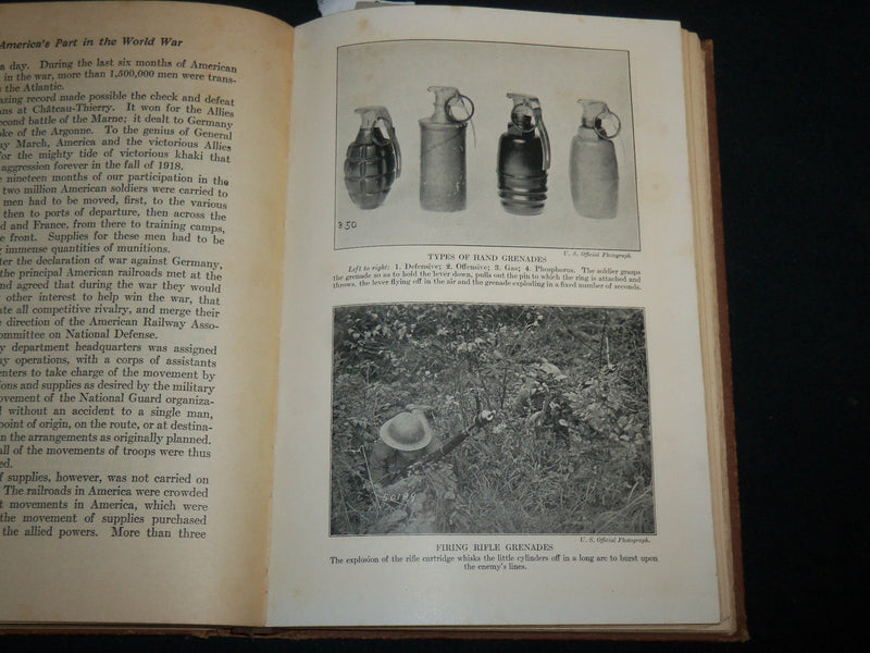 1919 AMERICA'S PART IN THE WORLD WAR HARDCOVER BOOK - PERSHING - KD 6621