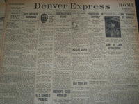 1921 DENVER EXPRESS NEWSPAPER LOT OF 7 - FATTY ARBUCKLE TRIAL - NTL 87