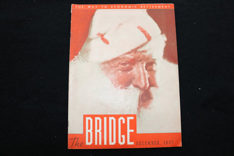 1937 DECEMBER THE BRIDGE MAGAZINE - SANTA CLAUS COVER - SP 4925N
