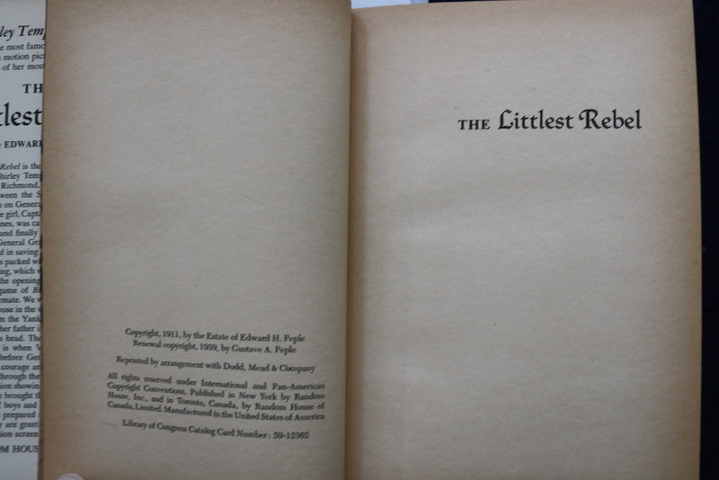 1959 THE LITTLEST REBEL - SHIRLEY TEMPLE EDITION BY EDWARD PEPLE - KD 9544