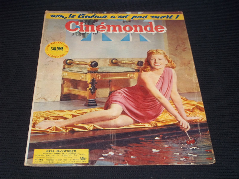 1953 AUGUST 14 CINEMONDE MAGAZINE - RITA HAYWORTH COVER - E 24822