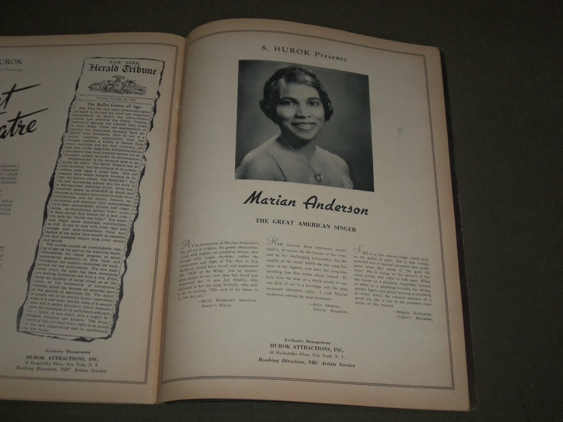 1941-1942 BALLET RUSSE DE MONTE CARLO PROGRAM - GREAT PHOTOS - J 2616