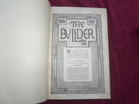 1902 JAN-DEC THE BUILDER U. K. MAGAZINE BOUND VOLUMES - 2 VOLS - FOLD OUTS - C 8