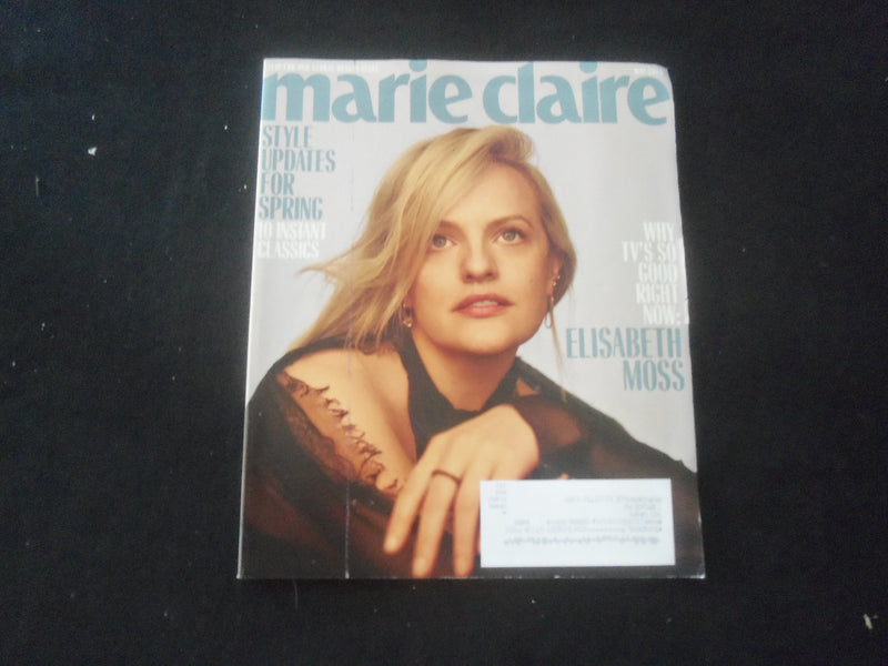 2019 MAY MARIE CLAIRE MAGAZINE - ELISABETH MOSS 2-SIDED COVER - ST 734J