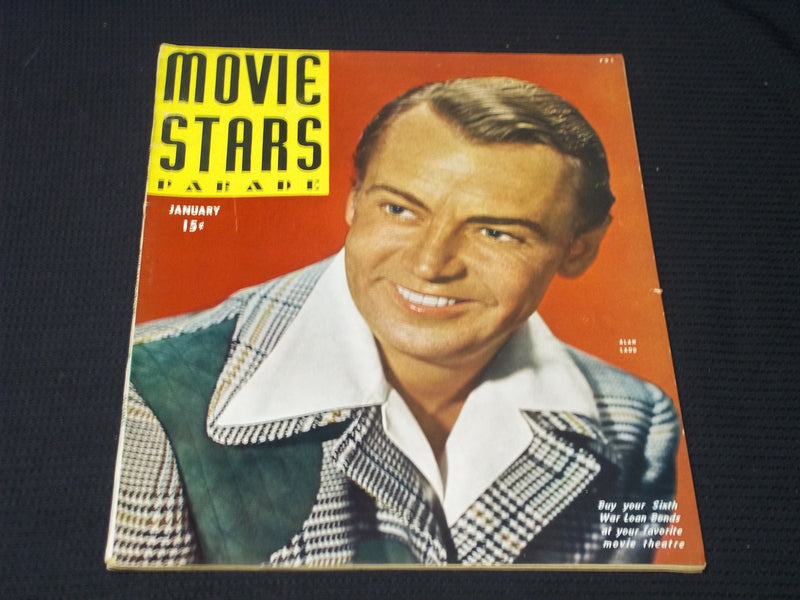 1945 JANUARY MOVIE STARS PARADE MAGAZINE - ALAN LADD COVER - E 15804
