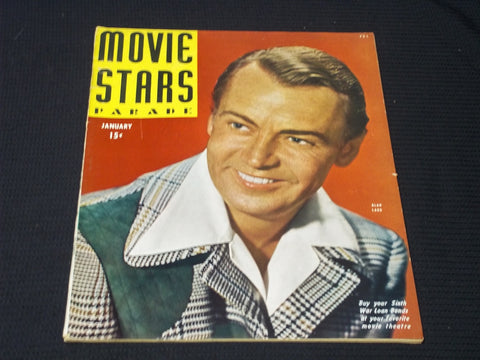 1945 JANUARY MOVIE STARS PARADE MAGAZINE - ALAN LADD COVER - E 15804