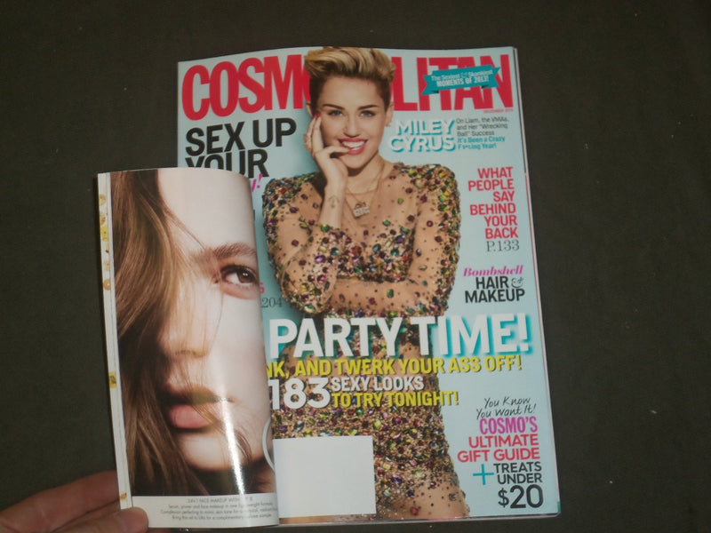 2013 DECEMBER COSMOPOLITAN MAGAZINE - MILEY CYRUS - B 1245