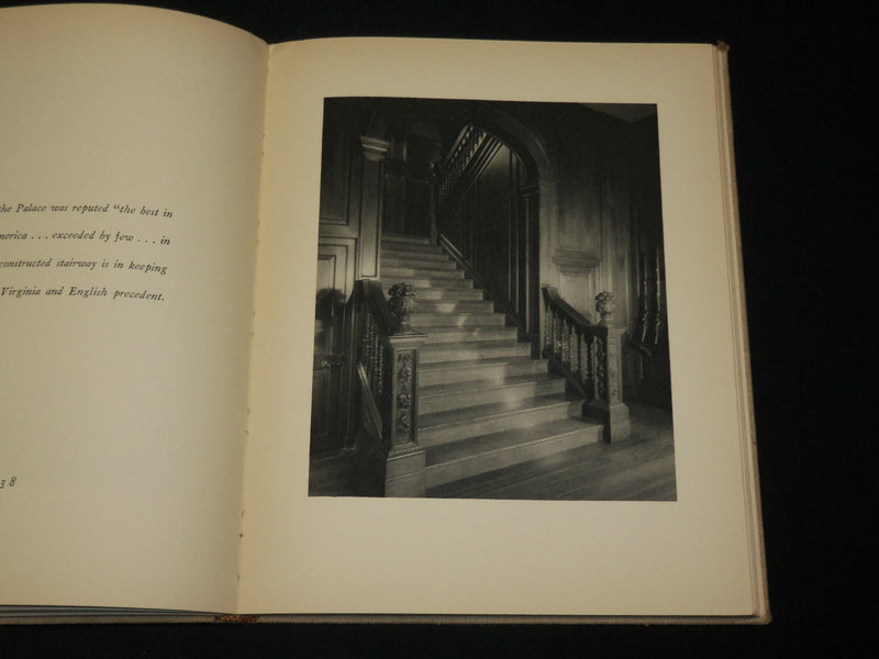 1940 WILLIAMSBURG VIRGINIA IN PHOTOGRAPHS HARDCOVER BOOK & LETTER - KD 6520