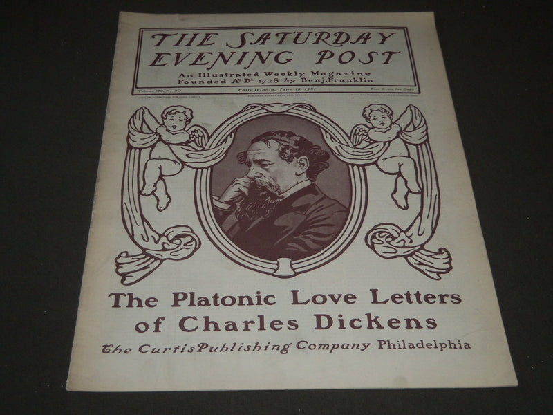 1901 JUNE 15 THE SATURDAY EVENING POST MAGAZINE - ILLUSTRATED COVER - SP 537