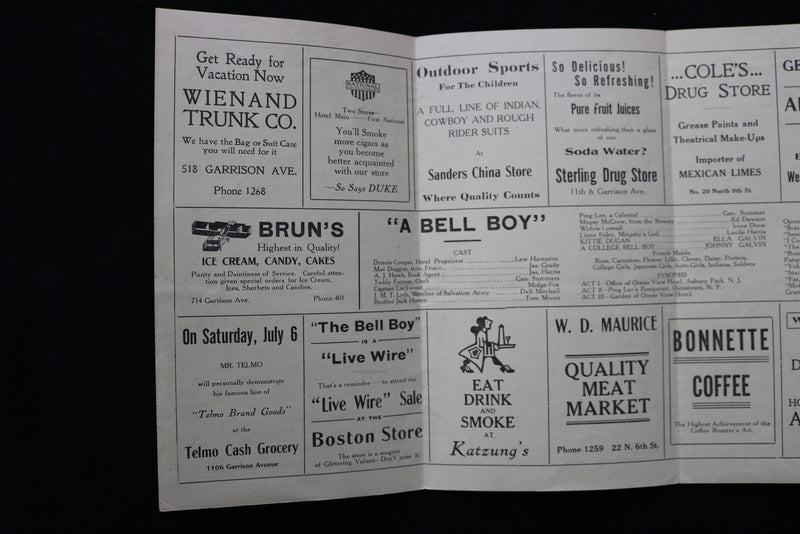 1920'S THE AUDITORIUM THEATRE BEAUTIFUL AT ELECTRIC PARK PROGRAM - K 1898