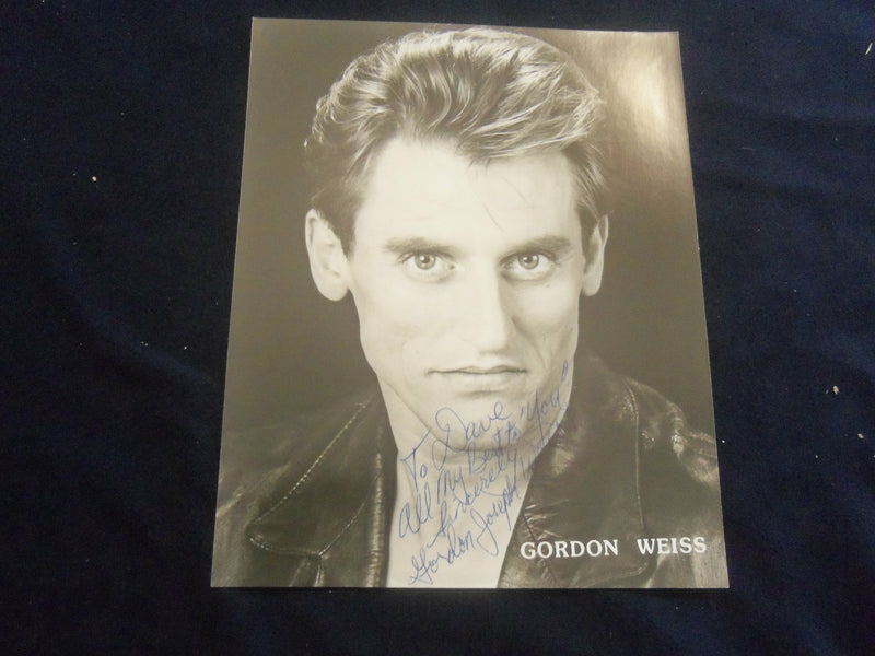 GORDON WEISS 8x10 AUTOGRAPHED PHOTOGRAPH