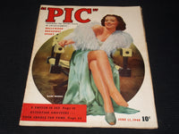 1940 JUNE 11 PIC MAGAZINE - ALAINE BRANDES NICE FRONT COVER - E 2602