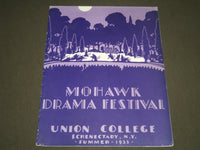 1935 SUMMER UNION COLLEGE MOHAWK DRAMA FESTIVAL PROGRAM - J 2301