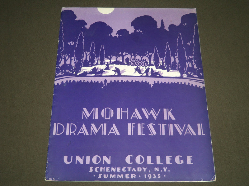 1935 SUMMER UNION COLLEGE MOHAWK DRAMA FESTIVAL PROGRAM - J 2301