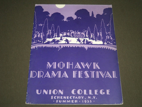 1935 SUMMER UNION COLLEGE MOHAWK DRAMA FESTIVAL PROGRAM - J 2301