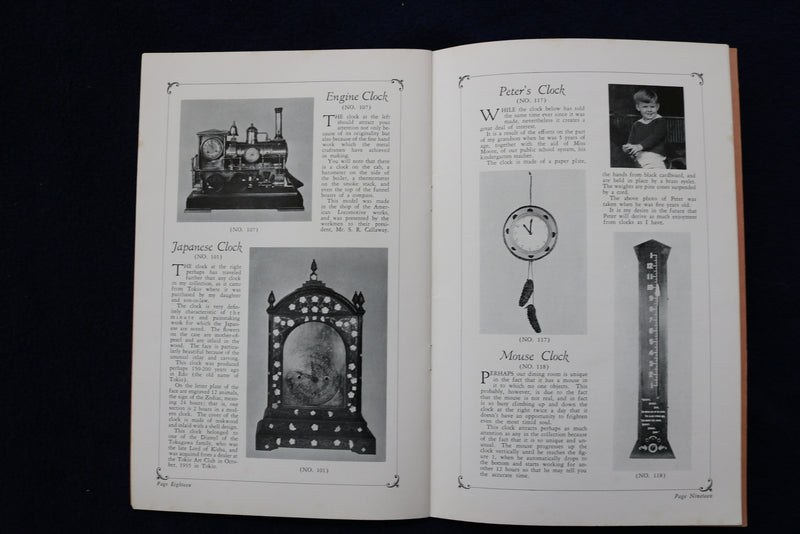 1937 PETER H. MITCHELL CLOCK COLLECTION CATALOGUE SOFTCOVER BOOK - K 777