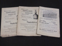 1895-1896 THE BOSTONIAN MAGAZINE LOT OF 3 ISSUES - WR 395