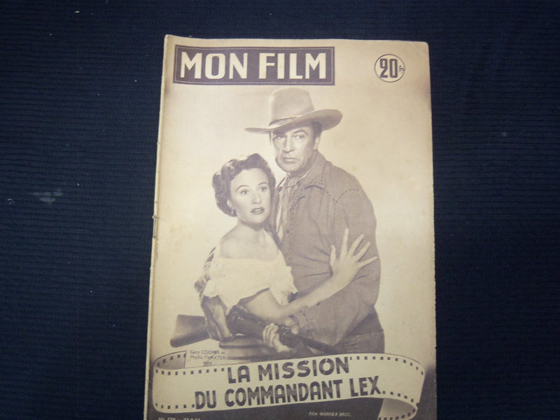 1953 SEPTEMBER 23 MON FILM FRENCH MAGAZINE - GARY COOPER & THAXTER - E 26184