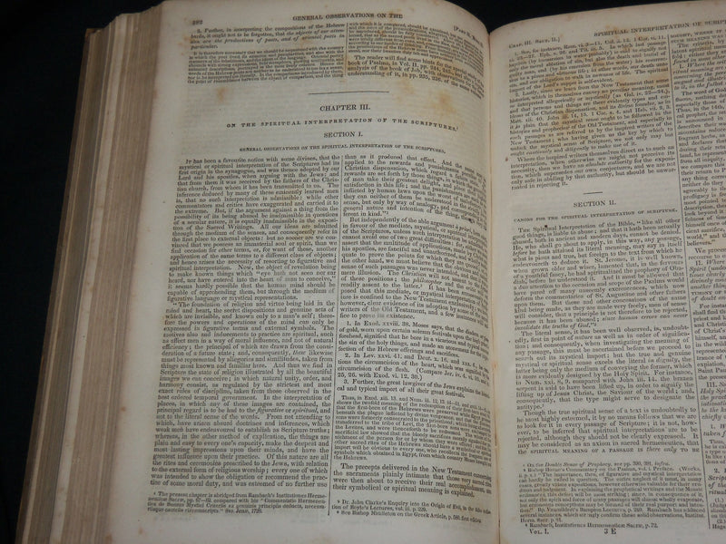 1849 HORNE'S INTRODUCTION OF THE HOLY SCRIPTURES VOLUME 1 BY HORNE - KD 6776