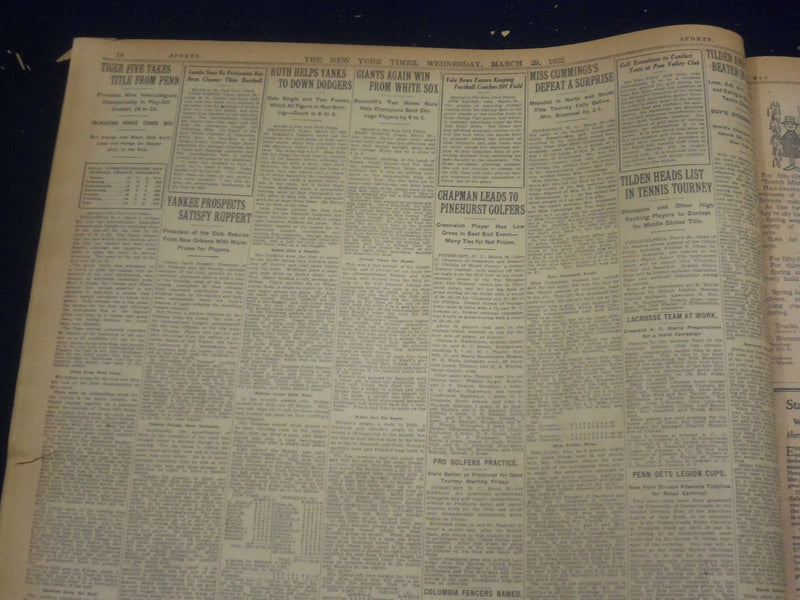 1922 MARCH 29 NEW YORK TIMES - RICKARD NOT GUILTY - NT 8322
