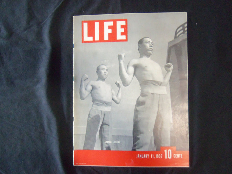 1937 JANUARY 11 LIFE MAGAZINE - JAPANESE SOLDIERS - L 8