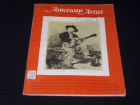 1966 NOVEMBER AMERICAN ARTIST MAGAZINE VERY NICE ART COVER & CONTENT - E 2121