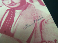 TONY MARTIN I GET IDEAS AUTOGRAPHED SHEET MUSIC - AM 49