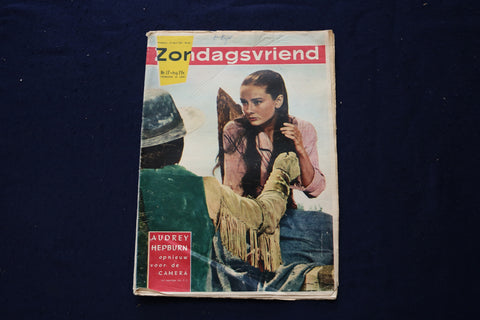 1959 APRIL 23 ZONDAGSVRIEND MAGAZINE - AUDREY HEPBURN - DUTCH COVER - E 23626