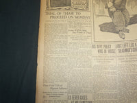 1907 FEBRUARY 16 THE BOSTON HERALD - TRIAL OF THAW TO PROCEED ON MONDAY - BH 41