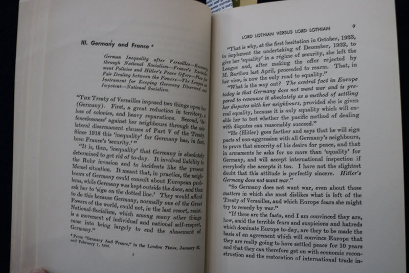 1940 LORD LOTHIA VS. LORD LOTHIAN SOFTCOVER BOOK - K 1564