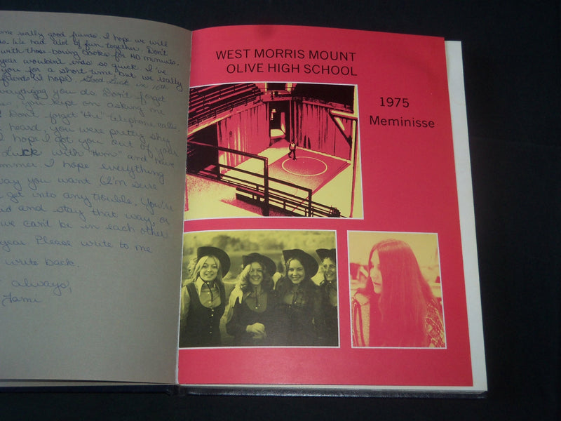 1975 MEMINISSE WEST MORRIS MOUNT OLIVE HIGH SCHOOL YEARBOOK - YB 1654