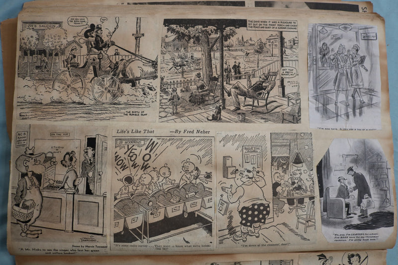 1939 HOLLYWOOD AND CARTOON SCRAPBOOK - E 26492