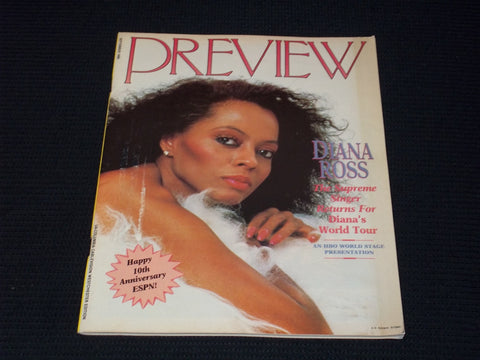 1989 SEPTEMBER PREVIEW MAGAZINE - DIANA ROSS FRONT COVER - E 15426