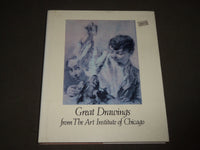 1985 GREAT DRAWINGS FROM THE ART INSTITUTE OF CHICAGO BOOK -GREAT PRINTS - D 239