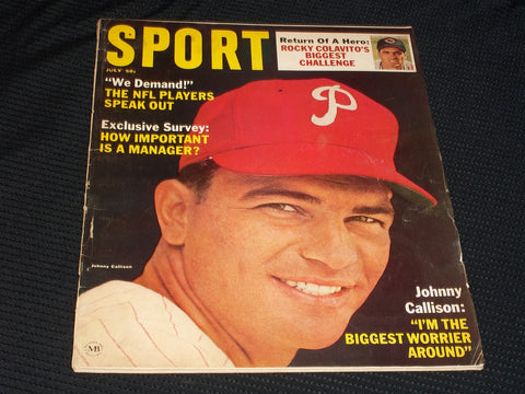 1965 JULY SPORT MAGAZINE - JOHNNY CALLISON COVER - E 256