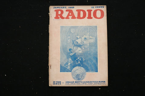1928 JANUARY RADIO MAGAZINE - GREAT FRONT COVER - E 11163