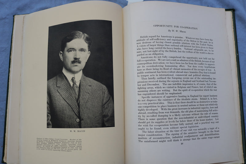 1919 AMERICAN JOUNALISTES IN EUROPE SOFTCOVER BOOK BY H. M. SWETLAND - K 672