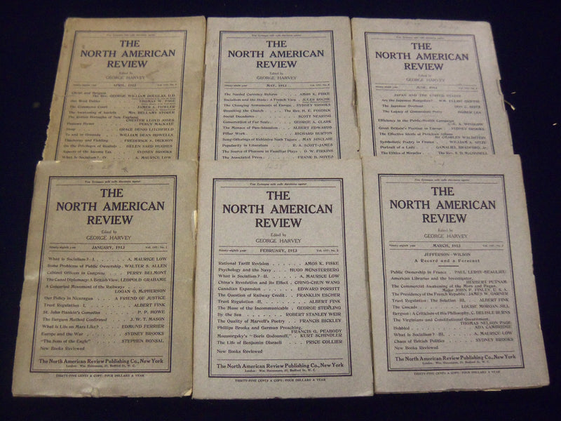 1930 NORTH AMERICAN REVIEW LOT OF 6 ISSUES - GREAT STORIES/ARTICLES - WR 664
