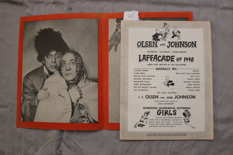 1948 OLSEN & JOHNSON LAFFACADE OF 1948 PROGRAM - K 3479