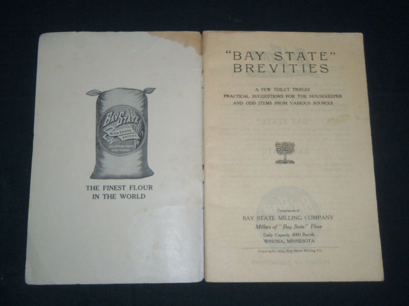 1913 BAY STATE MILLING COMPANY BREVITIES BOOK - WINONA MINNESOTA - J 4861