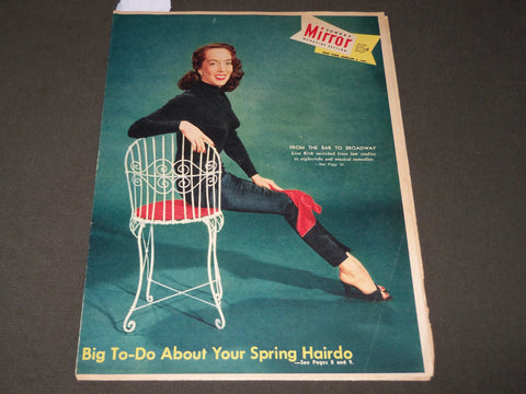 1957 JANUARY 6 NY SUNDAY MIRROR MAGAZINE SECTION - LISA KIRK COVER - J 2898