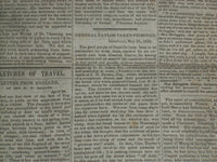 1848 JUNE 17 MASSACHUSETTS PLOUGHMAN NEWSPAPER- GENERAL TAYLOR PRISONER- NP 5151