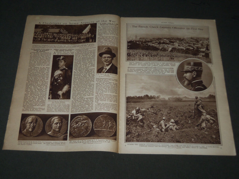1918 JULY 25 MID-WEEK PICTORIAL MAGAZINE SECTION - FRENCH CAVALRY - NP 2865