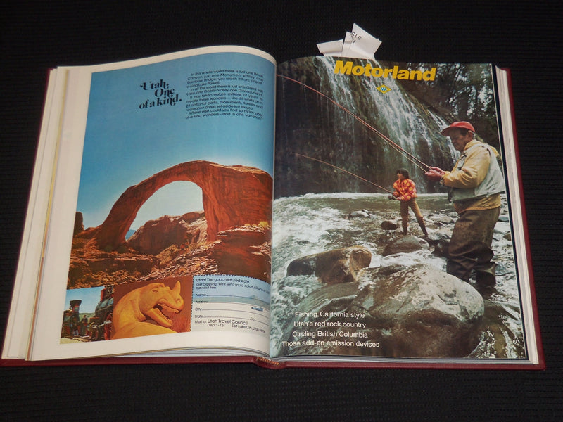 1973 JANUARY-DECEMBER THE MOTOR LAND MAGAZINE BOUND VOLUME - 6 ISSUES - KD 705B