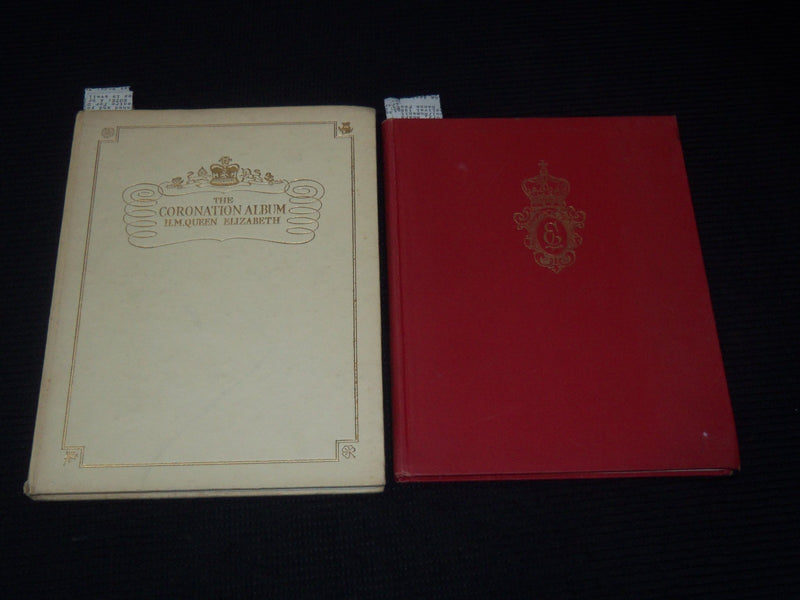 1952-1953 QUEEN ELIZABETH PHOTO ALBUMS LOT OF 2 - HARDCOVER - KD 5403D
