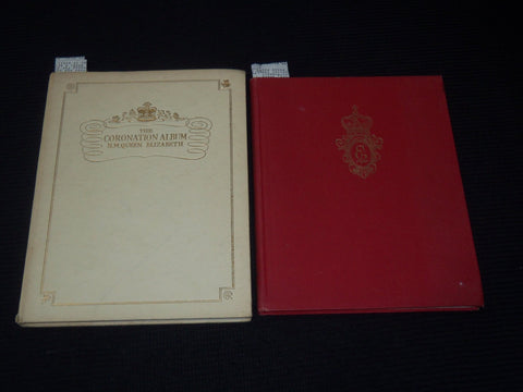 1952-1953 QUEEN ELIZABETH PHOTO ALBUMS LOT OF 2 - HARDCOVER - KD 5403D
