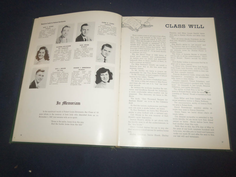 1949 CHOCLATIER HERSHEY HIGH SCHOOL YEARBOOK - HERSHEY, PENNSYLVANIA - YB 2410