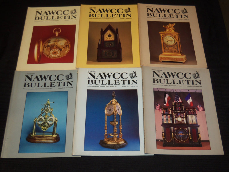 1986-1994 NAWCC BULLETIN WATCH & CLOCK COLLECTORS MAGAZINES LOT OF 24 - O 2364A